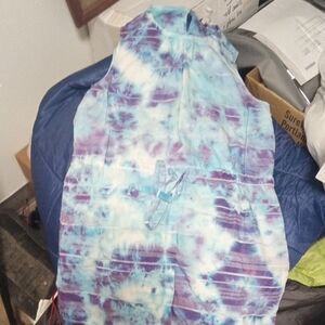 GAP Tie-Dye Midi Dress - Blue and Purple